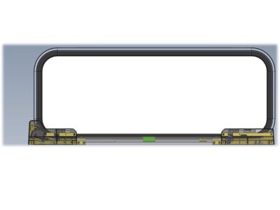 INNOVATIVE 2-POINT-LOCKMECHANISM FOR TOP OPENED FLAPS WITHOUT OUTER LOCK FOR STORAGE SPACE FLAPS FOR CAMPERS AND CARAVAN