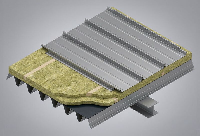 Dachaufbau Metalldach Warmdach Holzkonter/-querlattung